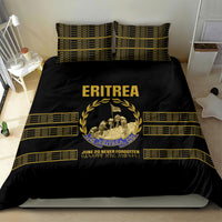 Eritrea Martyrs Day June 20 Bedding Set Never Forgotten Proud Eritrean Heritage Black Version