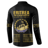 Eritrea Martyrs Day June 20 Button Sweatshirt Never Forgotten Proud Eritrean Heritage Black Version