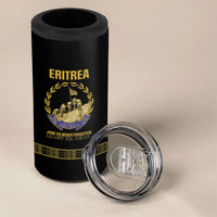 Eritrea Martyrs Day June 20 4 in 1 Can Cooler Tumbler Never Forgotten Proud Eritrean Heritage Black Version