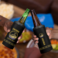 Eritrea Martyrs Day June 20 4 in 1 Can Cooler Tumbler Never Forgotten Proud Eritrean Heritage Black Version