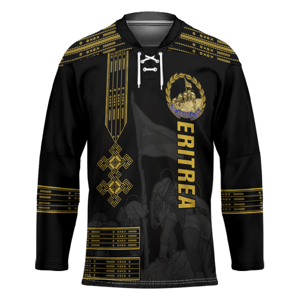 Eritrea Martyrs Day June 20 Hockey Jersey Never Forgotten Proud Eritrean Heritage Black Version