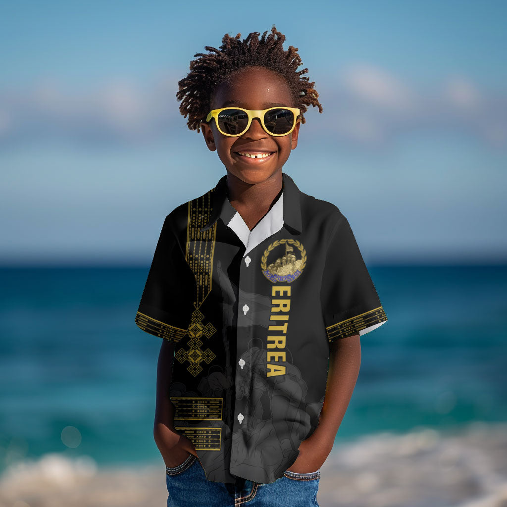 Eritrea Martyrs Day June 20 Kid Hawaiian Shirt Never Forgotten Proud Eritrean Heritage Black Version