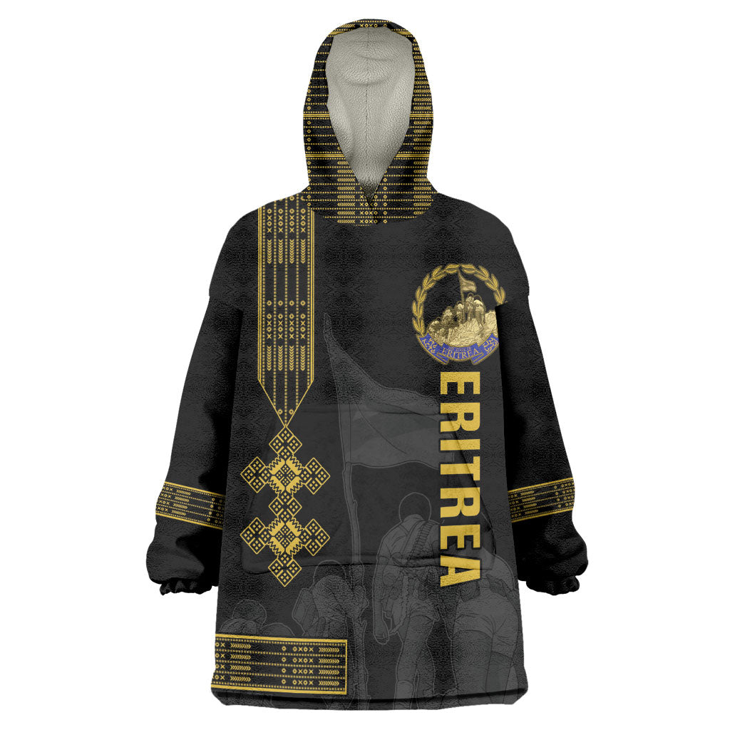 Eritrea Martyrs Day June 20 Kid Wearable Blanket Hoodie Never Forgotten Proud Eritrean Heritage Black Version