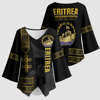 Eritrea Martyrs Day June 20 Kimono Sleeve Blouse Never Forgotten Proud Eritrean Heritage Black Version