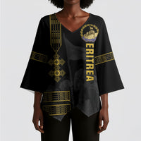 Eritrea Martyrs Day June 20 Kimono Sleeve Blouse Never Forgotten Proud Eritrean Heritage Black Version