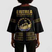 Eritrea Martyrs Day June 20 Kimono Sleeve Blouse Never Forgotten Proud Eritrean Heritage Black Version