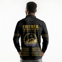 Eritrea Martyrs Day June 20 Long Sleeve Polo Shirt Never Forgotten Proud Eritrean Heritage Black Version
