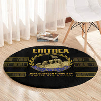 Eritrea Martyrs Day June 20 Round Carpet Never Forgotten Proud Eritrean Heritage Black Version
