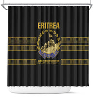 Eritrea Martyrs Day June 20 Shower Curtain Never Forgotten Proud Eritrean Heritage Black Version