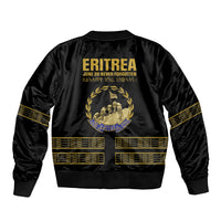 Eritrea Martyrs Day June 20 Sleeve Zip Bomber Jacket Never Forgotten Proud Eritrean Heritage Black Version