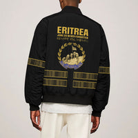 Eritrea Martyrs Day June 20 Sleeve Zip Bomber Jacket Never Forgotten Proud Eritrean Heritage Black Version