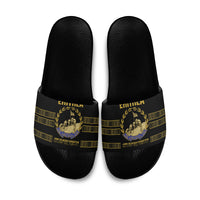 Eritrea Martyrs Day June 20 Slide Sandals Never Forgotten Proud Eritrean Heritage Black Version