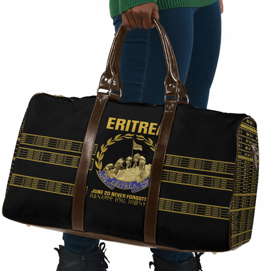 Eritrea Martyrs Day June 20 Travel Bag Never Forgotten Proud Eritrean Heritage Black Version