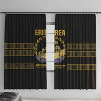 Eritrea Martyrs Day June 20 Window Curtain Never Forgotten Proud Eritrean Heritage Black Version