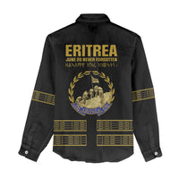 Eritrea Martyrs Day June 20 Women Casual Shirt Never Forgotten Proud Eritrean Heritage Black Version
