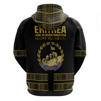 Eritrea Martyrs Day June 20 Zip Hoodie Never Forgotten Proud Eritrean Heritage Black Version