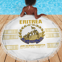 Eritrea Martyrs Day June 20 Beach Blanket Never Forgotten Proud Eritrean Heritage White Version