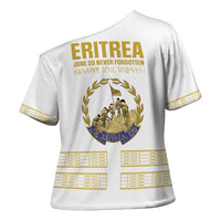 Eritrea Martyrs Day June 20 Cross Shoulder Shirt Never Forgotten Proud Eritrean Heritage White Version