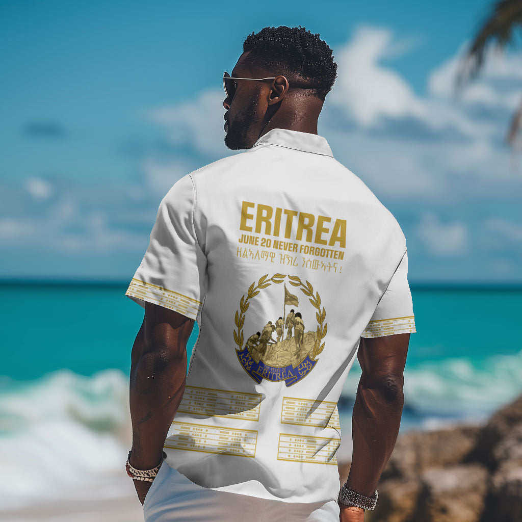 Eritrea Martyrs Day June 20 Hawaiian Shirt Never Forgotten Proud Eritrean Heritage White Version