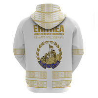 Eritrea Martyrs Day June 20 Hoodie Never Forgotten Proud Eritrean Heritage White Version