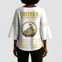 Eritrea Martyrs Day June 20 Kimono Sleeve Blouse Never Forgotten Proud Eritrean Heritage White Version