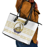 Eritrea Martyrs Day June 20 Leather Tote Bag Never Forgotten Proud Eritrean Heritage White Version