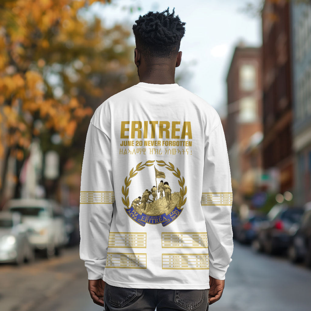Eritrea Martyrs Day June 20 Long Sleeve Shirt Never Forgotten Proud Eritrean Heritage White Version