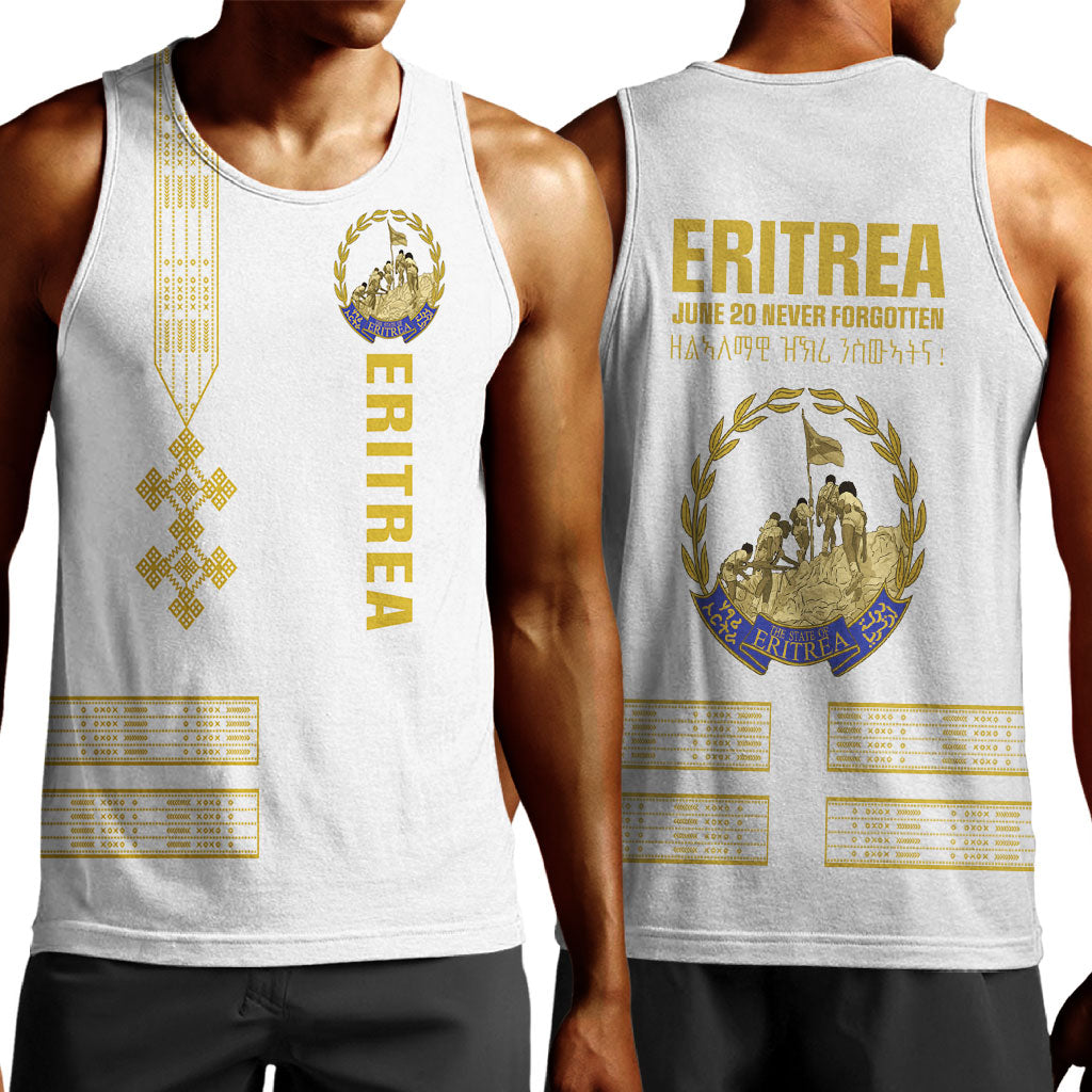 Eritrea Martyrs Day June 20 Men Tank Top Never Forgotten Proud Eritrean Heritage White Version