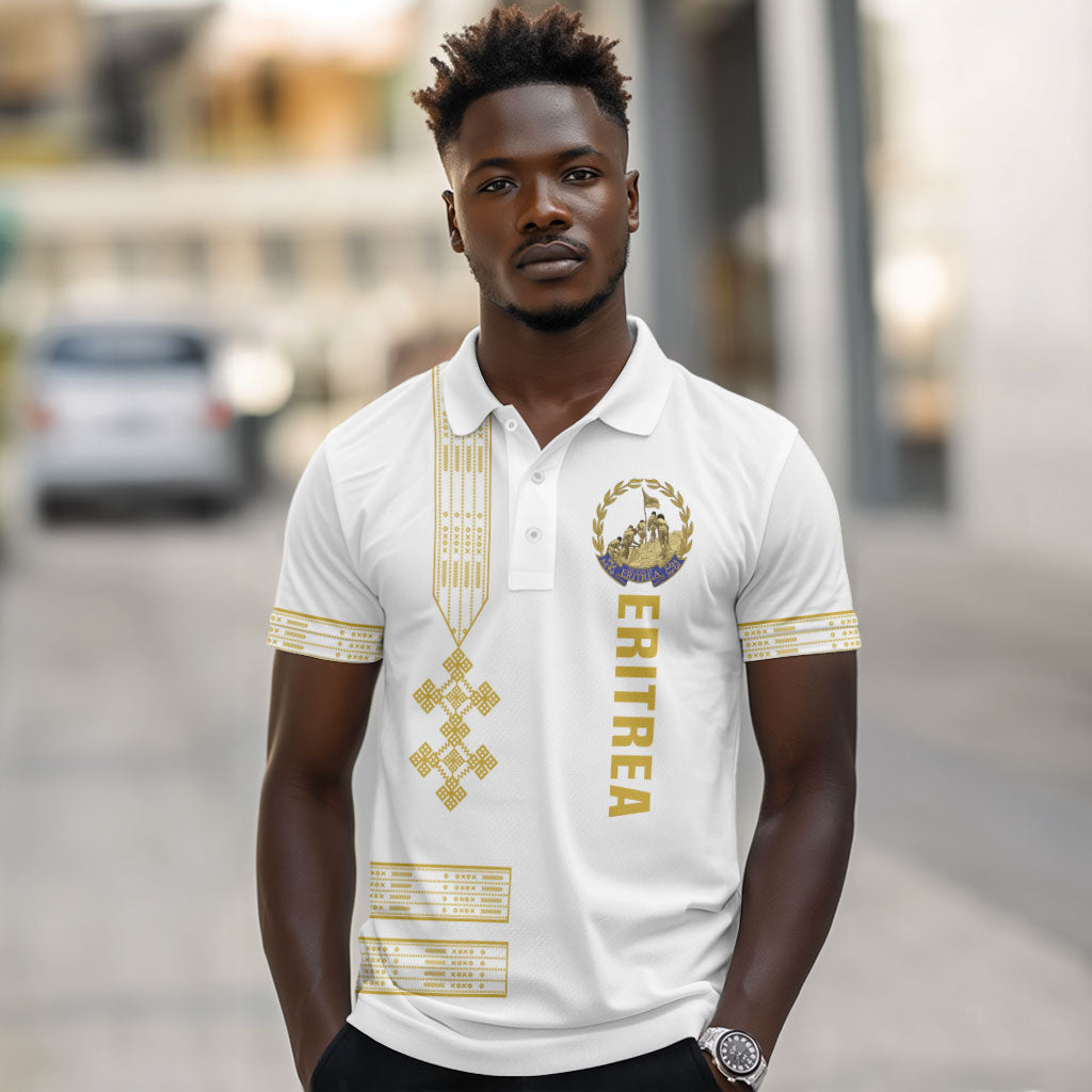 Eritrea Martyrs Day June 20 Polo Shirt Never Forgotten Proud Eritrean Heritage White Version