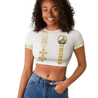 Eritrea Martyrs Day June 20 Raglan Cropped T shirt Never Forgotten Proud Eritrean Heritage White Version