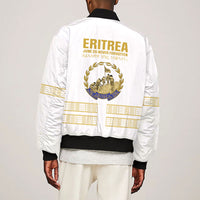 Eritrea Martyrs Day June 20 Sleeve Zip Bomber Jacket Never Forgotten Proud Eritrean Heritage White Version