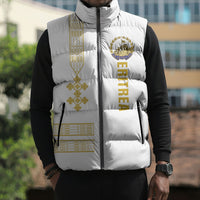 Eritrea Martyrs Day June 20 Sleeveless Puffer Jacket Never Forgotten Proud Eritrean Heritage White Version
