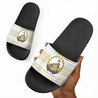 Eritrea Martyrs Day June 20 Slide Sandals Never Forgotten Proud Eritrean Heritage White Version
