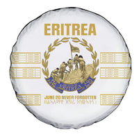 Eritrea Martyrs Day June 20 Spare Tire Cover Never Forgotten Proud Eritrean Heritage White Version