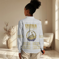 Eritrea Martyrs Day June 20 Women Casual Shirt Never Forgotten Proud Eritrean Heritage White Version