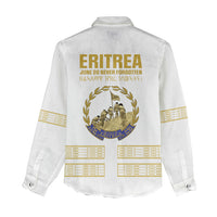 Eritrea Martyrs Day June 20 Women Casual Shirt Never Forgotten Proud Eritrean Heritage White Version