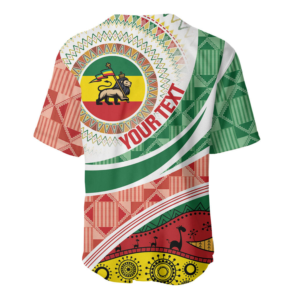 Ethiopia In My Blood Baseball Jersey Lion Of Judah In My Heart