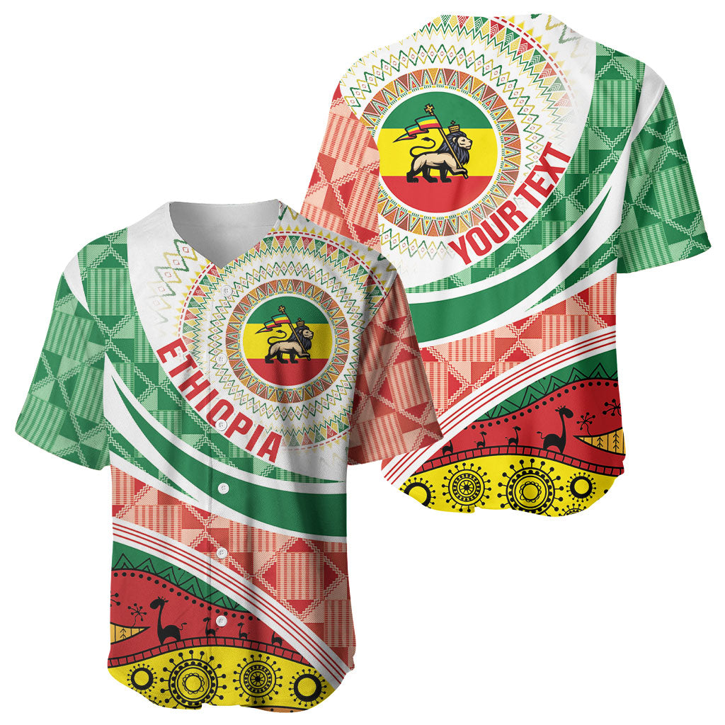 Ethiopia In My Blood Baseball Jersey Lion Of Judah In My Heart