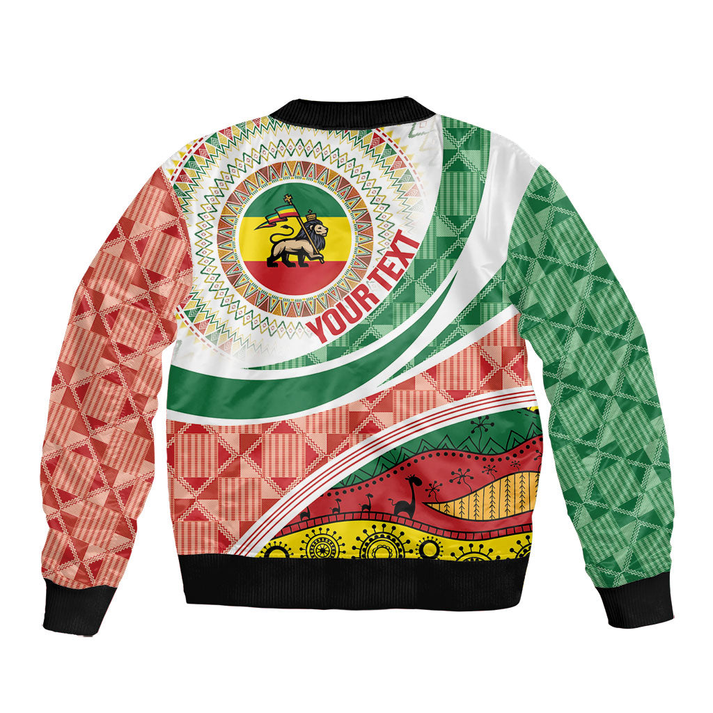 Ethiopia In My Blood Bomber Jacket Lion Of Judah In My Heart