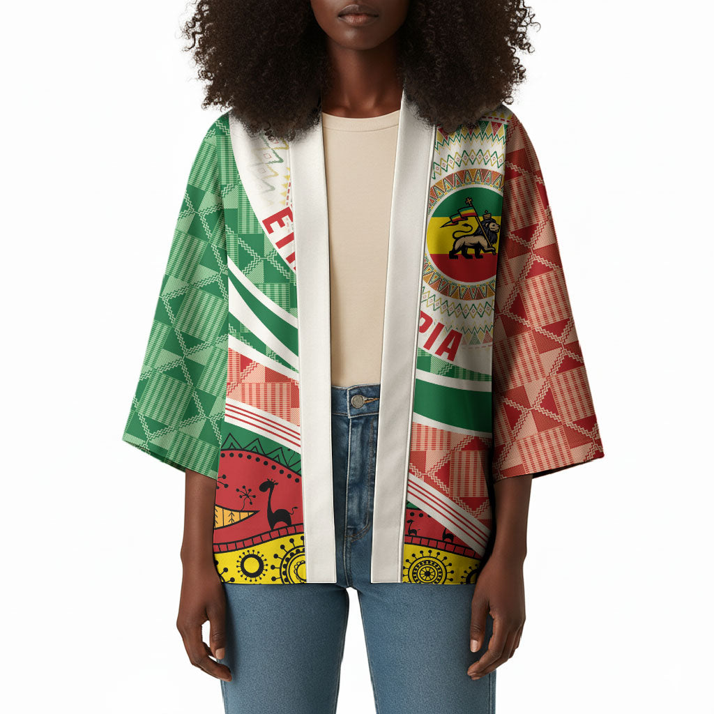Ethiopia In My Blood Kimono Lion Of Judah In My Heart