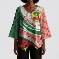 Ethiopia In My Blood Kimono Sleeve Blouse Lion Of Judah In My Heart