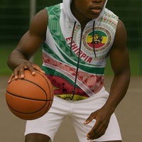 Ethiopia In My Blood Sleeveless Zip Hoodie Lion Of Judah In My Heart