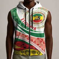 Ethiopia In My Blood Sleeveless Zip Hoodie Lion Of Judah In My Heart