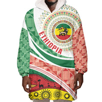 Ethiopia In My Blood Wearable Blanket Hoodie Lion Of Judah In My Heart