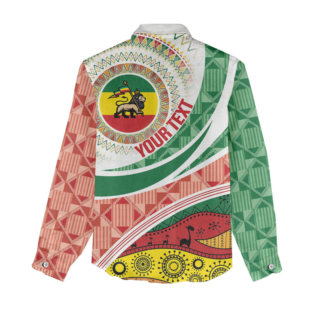 Ethiopia In My Blood Women Casual Shirt Lion Of Judah In My Heart