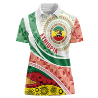 Ethiopia In My Blood Women Polo Shirt Lion Of Judah In My Heart