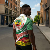 Ethiopia In My Blood Zipper Polo Shirt Lion Of Judah In My Heart