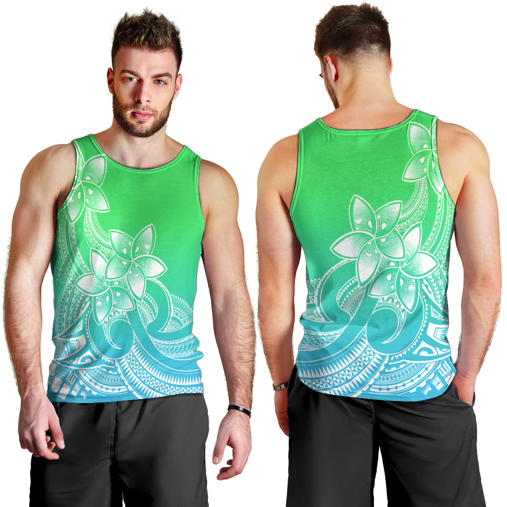 polynesian-pride-plumeria-flowers-men-tank-top-polynesian-tribal-gradient-green