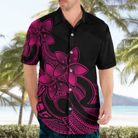 Polynesian Pride Plumeria Flowers Hawaiian Shirt Polynesian Tribal Pink Vibe - Wonder Print Shop