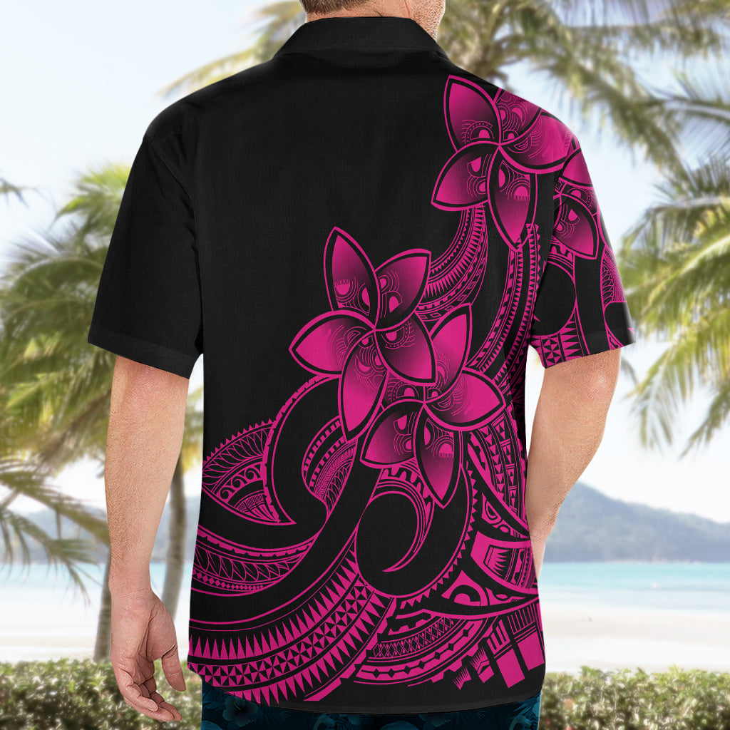 Polynesian Pride Plumeria Flowers Hawaiian Shirt Polynesian Tribal Pink Vibe - Wonder Print Shop